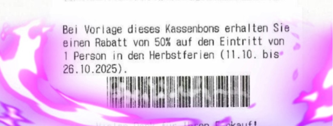 Barcode Rabattaktion