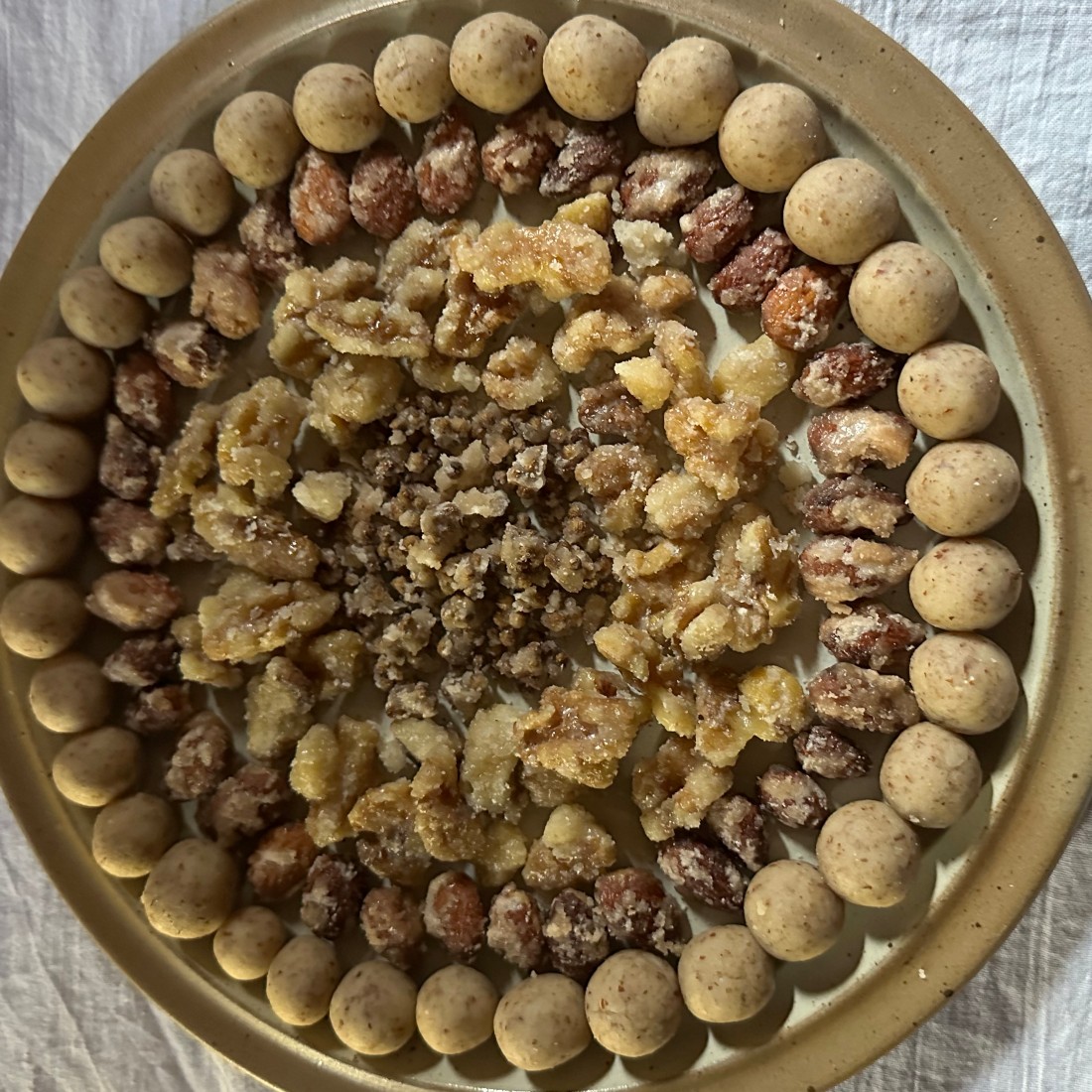 Yeast plait is placed on a baking tray in a slow cooker