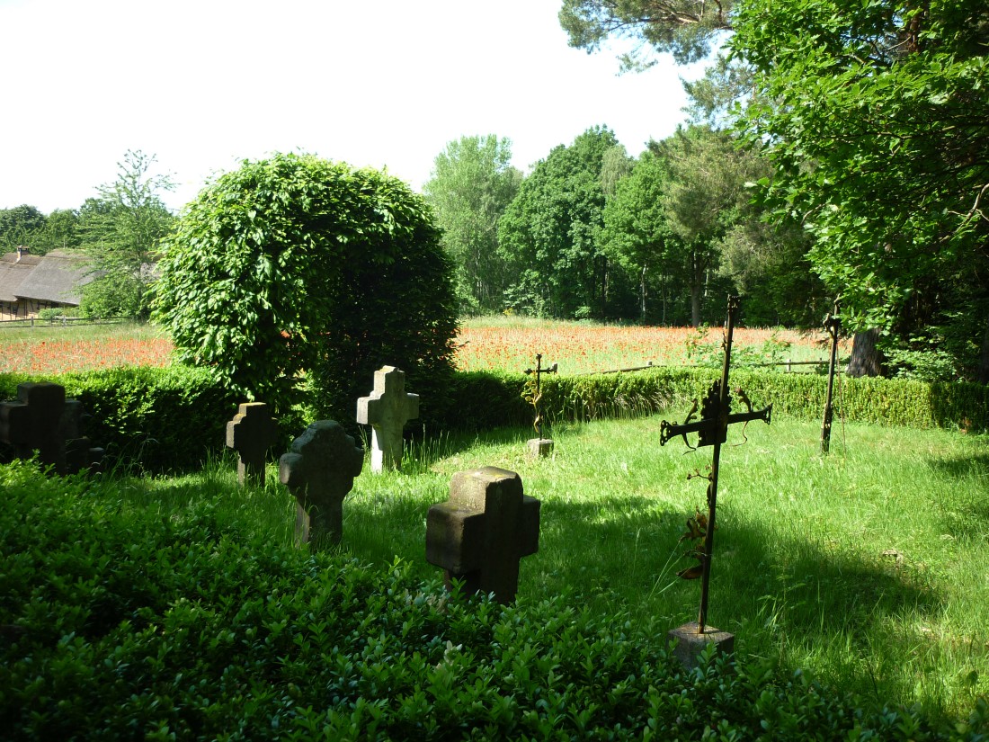 Cemetery with memorial stones